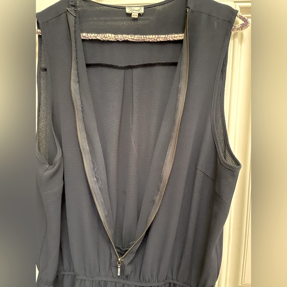 Kismet XL jumper with zippered front full length pant bottoms in a medium blue. - Picture 7 of 8